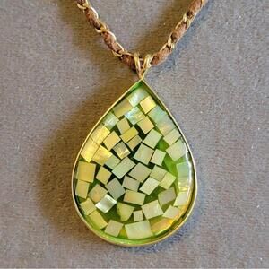 Monet Gold Teardrop Necklace